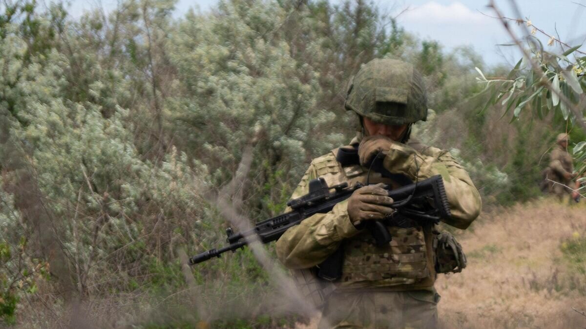    Военнослужащий ВДВ ВС РФ под Николаевом© РИА Новости / Иван Родионов