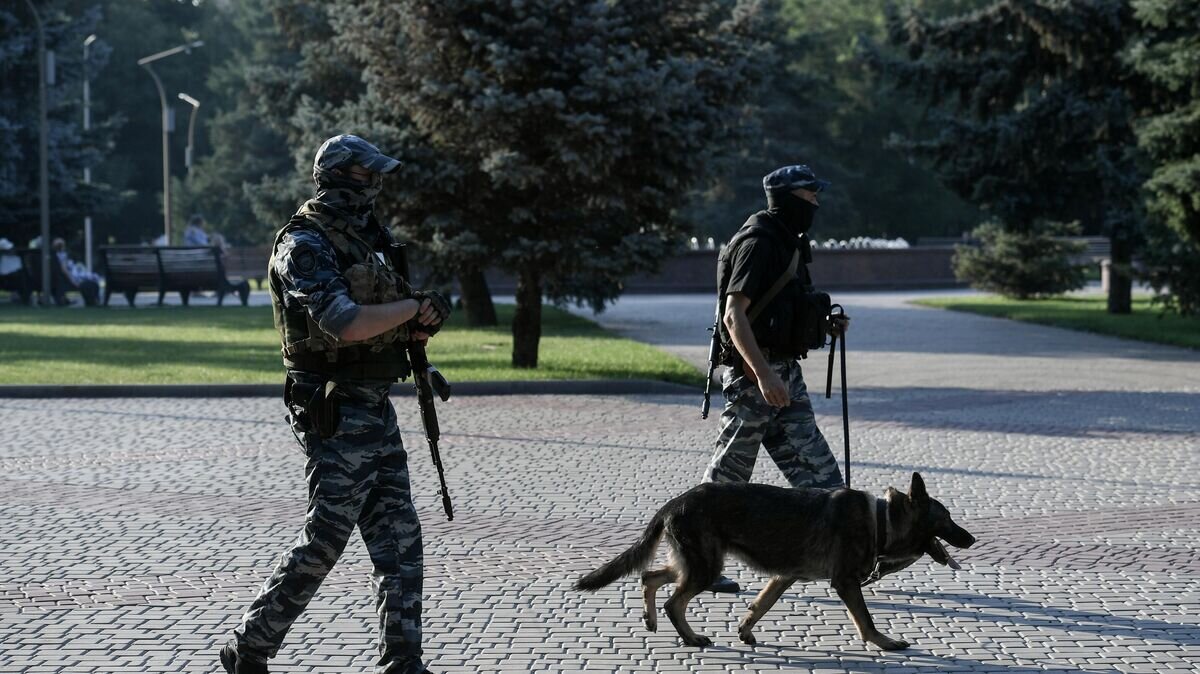    Сотрудники полиции в Мелитополе© РИА Новости / Константин Михальчевский