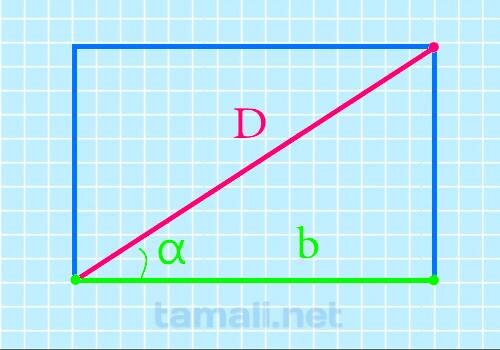 Как высчитать диагональ