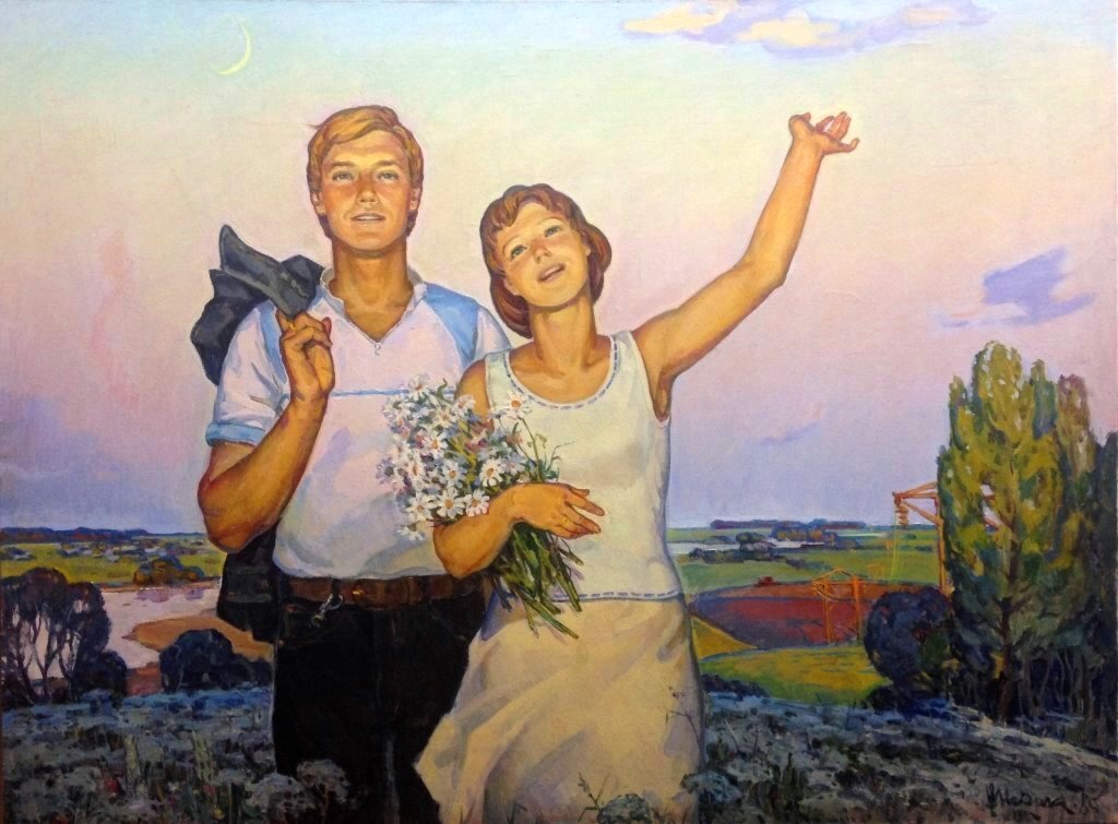 Картина художника Г.Е. Шполянского "Летний вечер". Фото: https://indasil.club