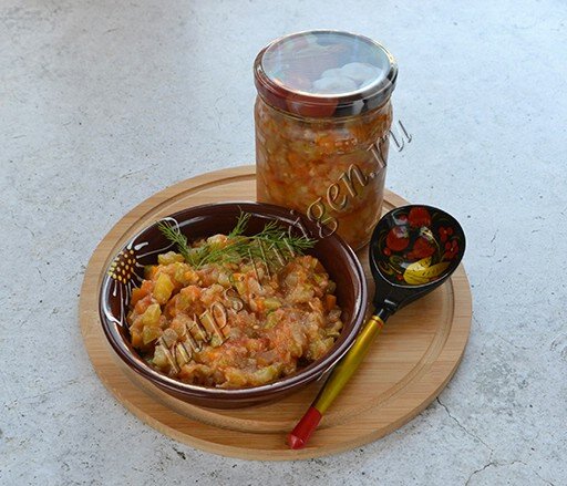 Икра кабачково-баклажанная