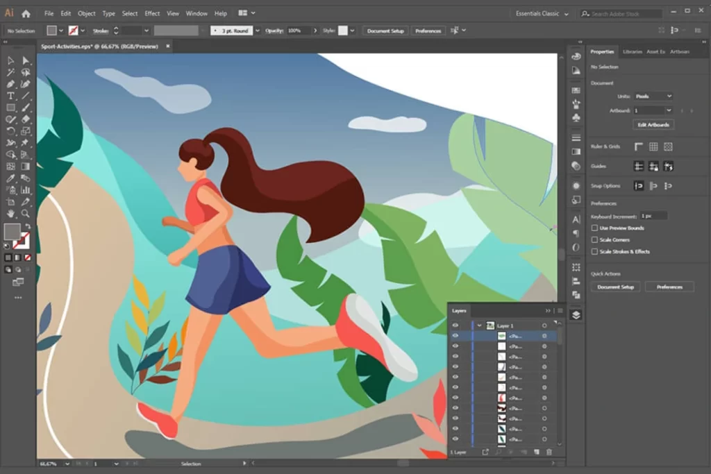 Как сохранить изображение в adobe illustrator