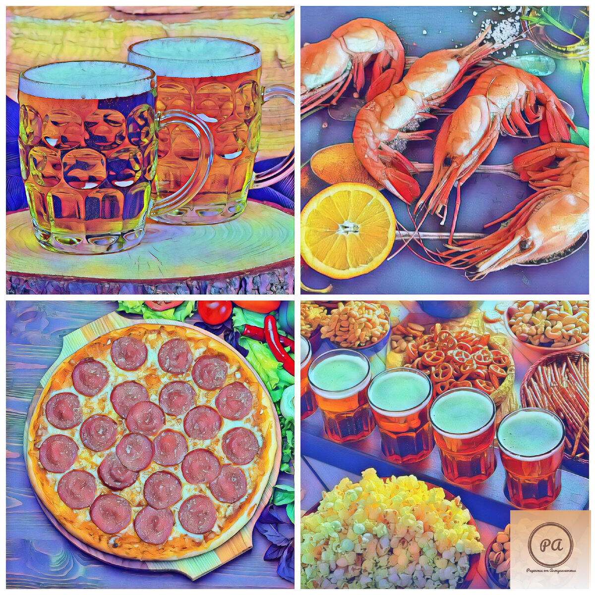 Пиво и закуски