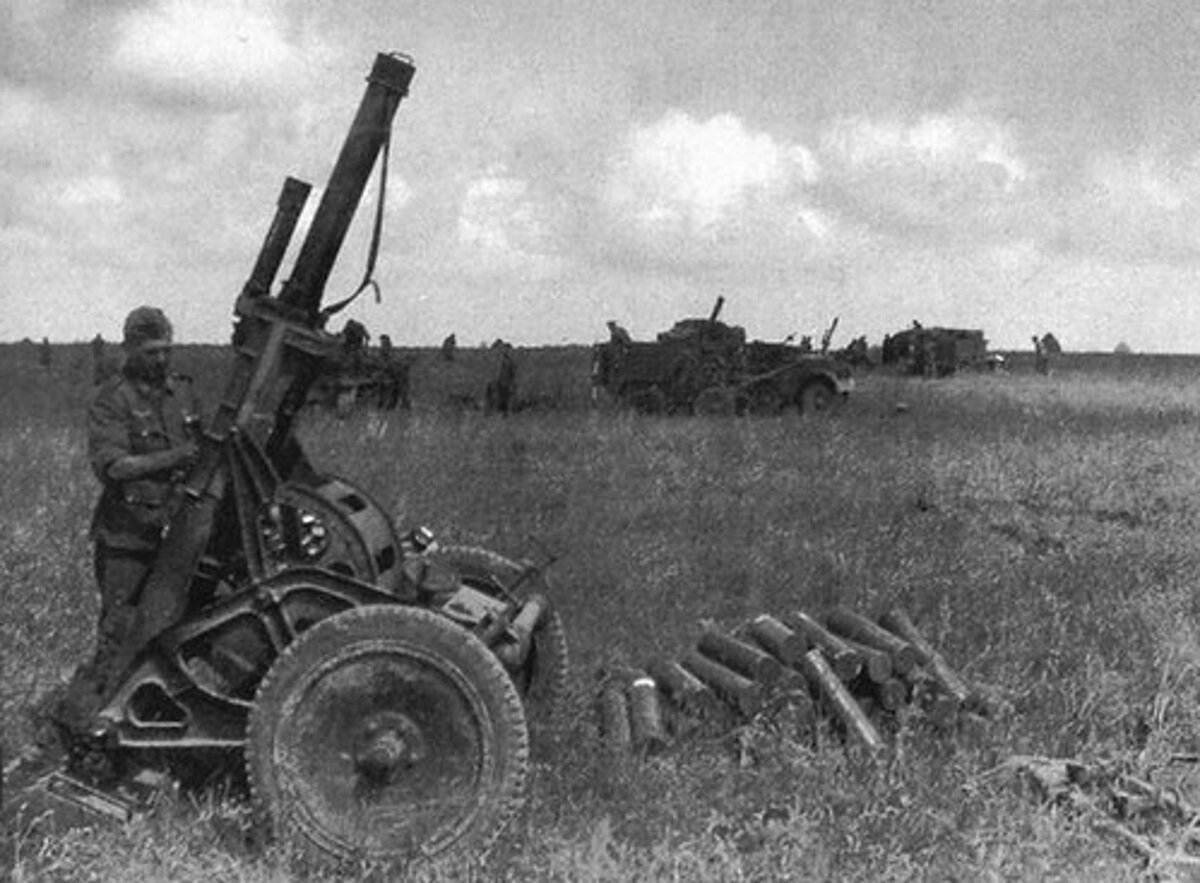 Немецкий химический миномет 10 cm Nebelwerfer 40