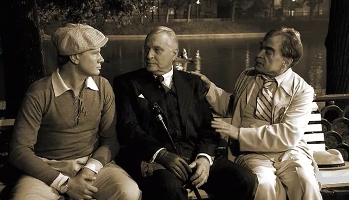 Владислав Галкин, Олег Басилашвили и Александр Адабашьян (Иван Бездомный, Воланд и Берлиоз)