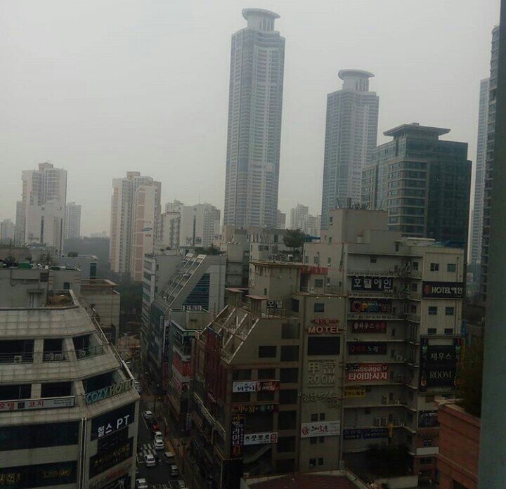 Видок из окна мотеля на 9 этаже.