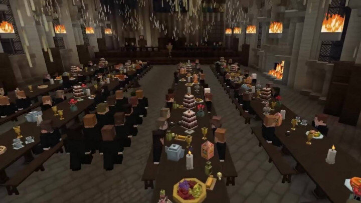 Хогвартс в Майнкрафт