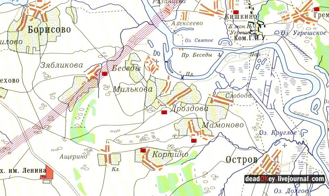Беседы московская область карта