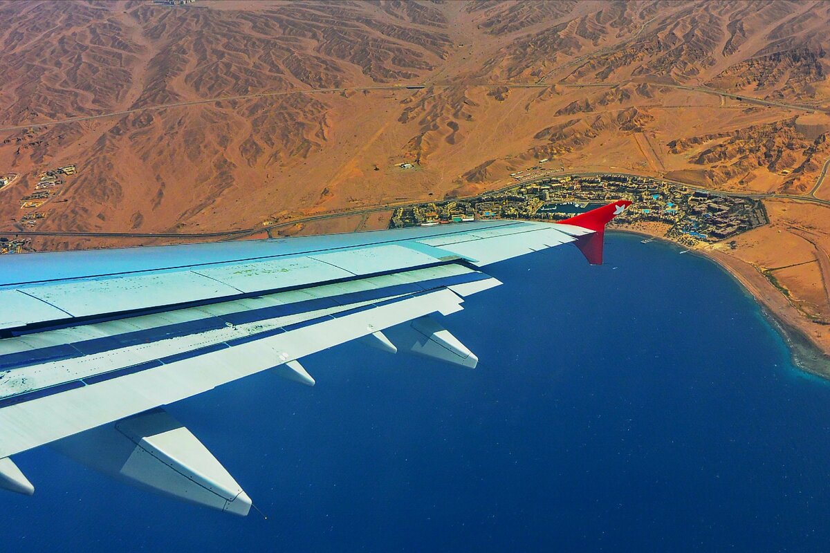 Акаба, Тала Бей с борта самолета