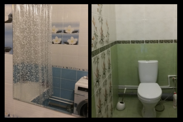 Ванна и туалет после ремонта