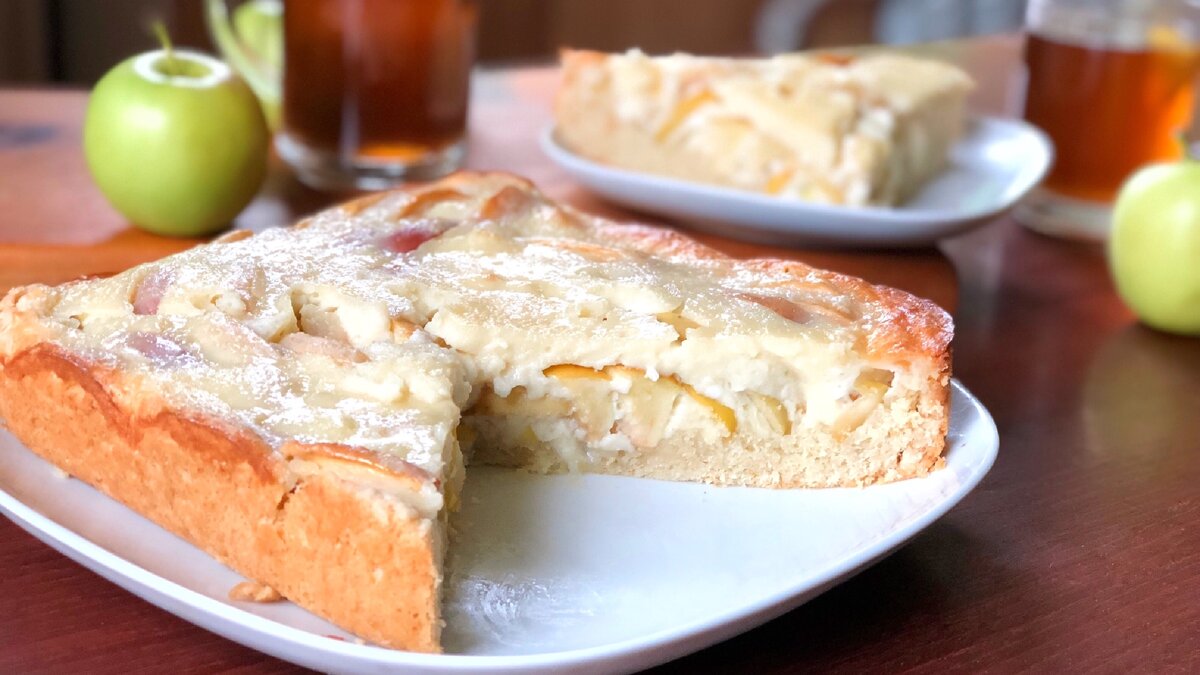 Французский яблочный пирог с безе: пошаговый рецепт
