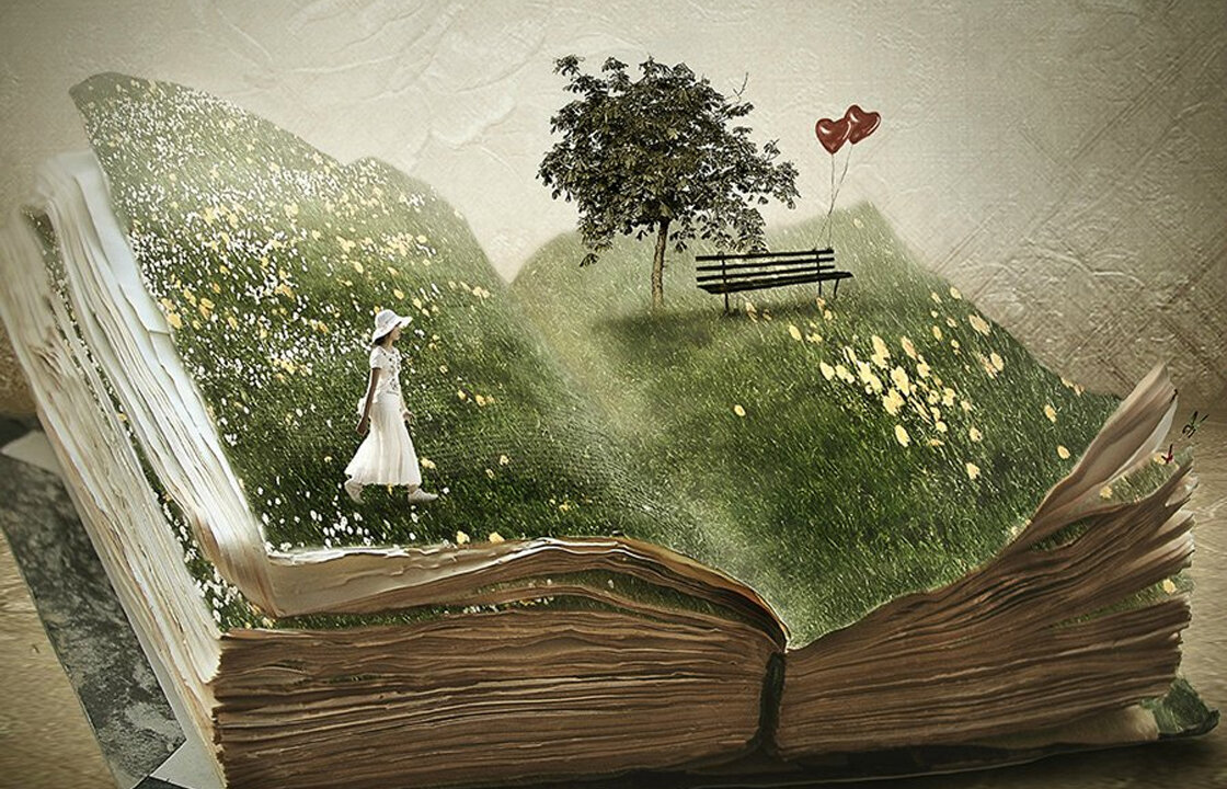 Книжный дождь картинка