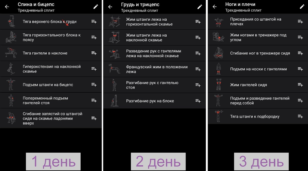 Трех дневный сплит