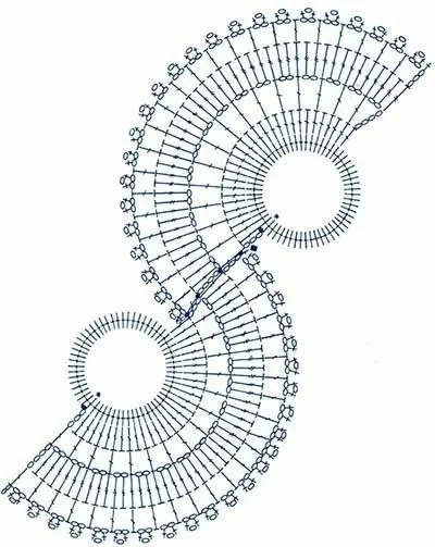 Салфетка спираль крючком схема и описание