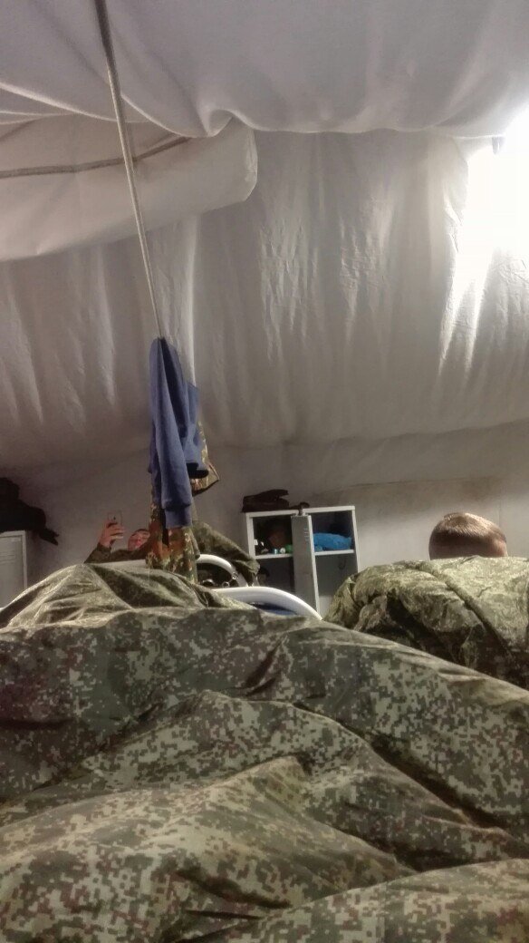 Полевой выход, палатка, в которой мы жили