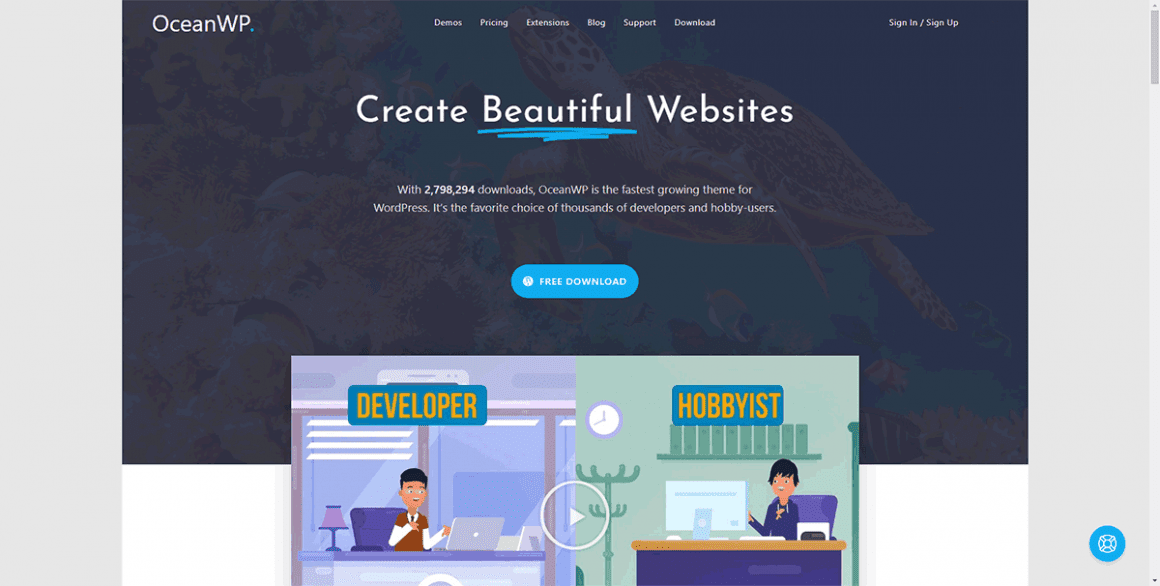 OceanWP – Лучшие и бесплатные темы для WordPress