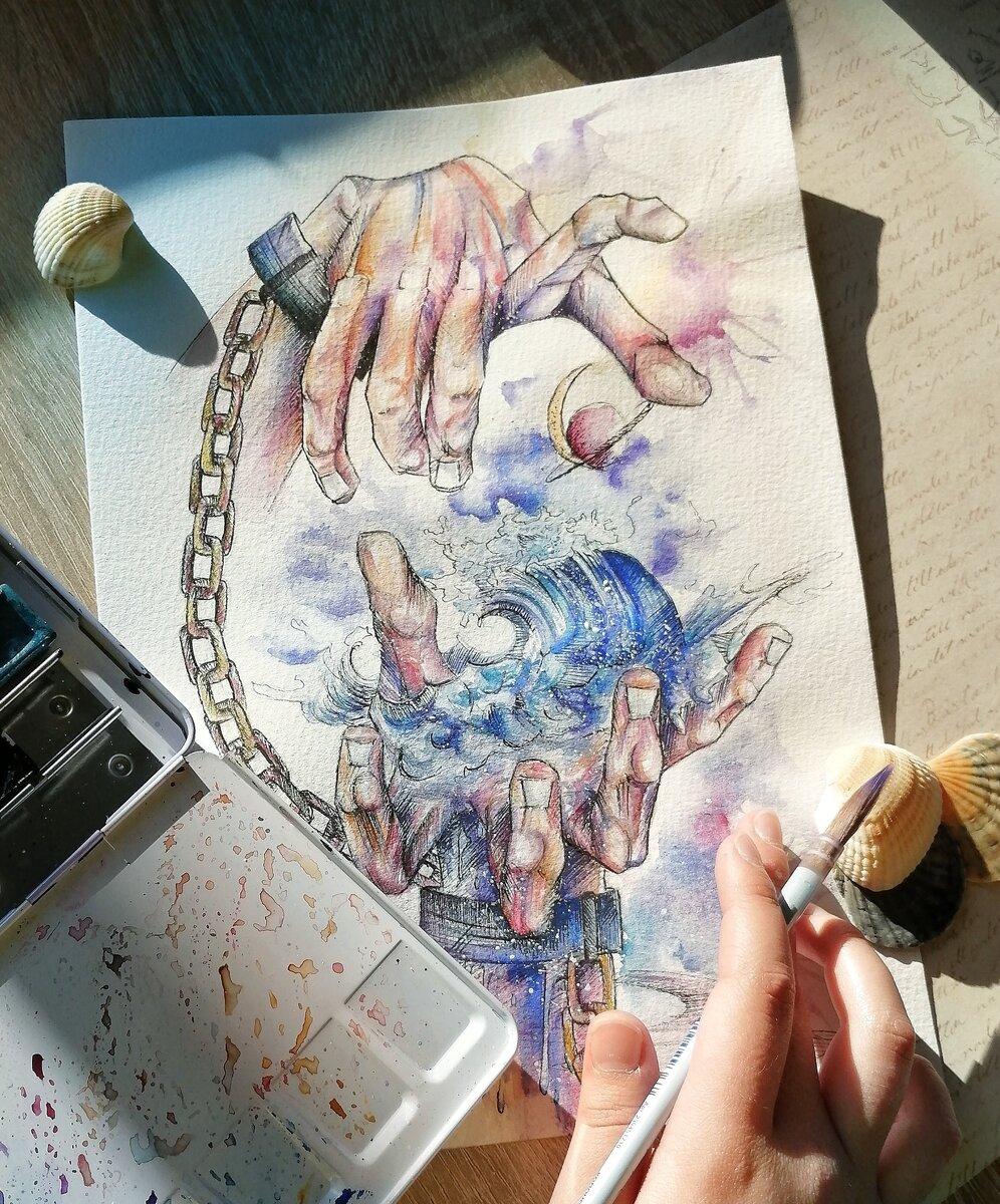 Моя иллюстрация💜