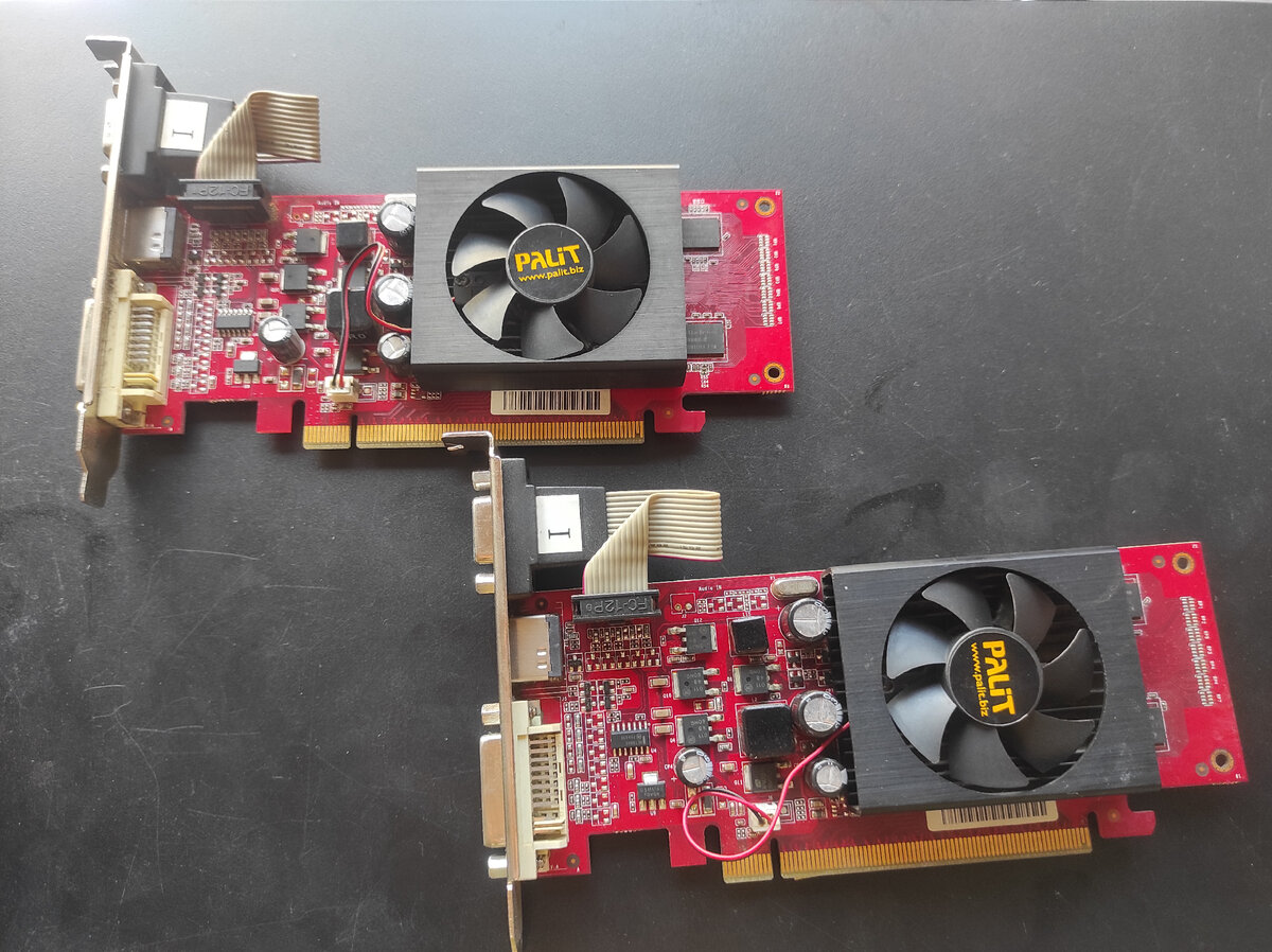 Видеокарты GeForce 210, фото автора канала