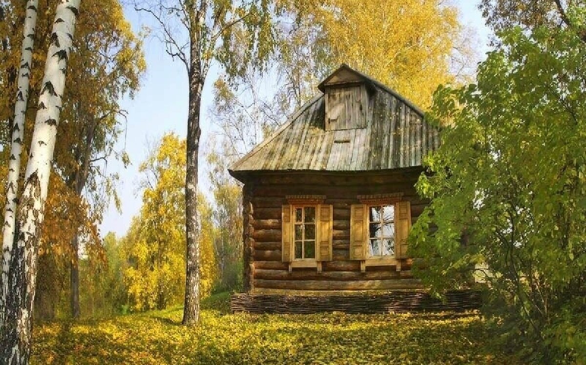 Стоят на опушке. Деревня изба река береза. Деревенский дом. Русский пейзаж с избой. Деревенский домик березы.
