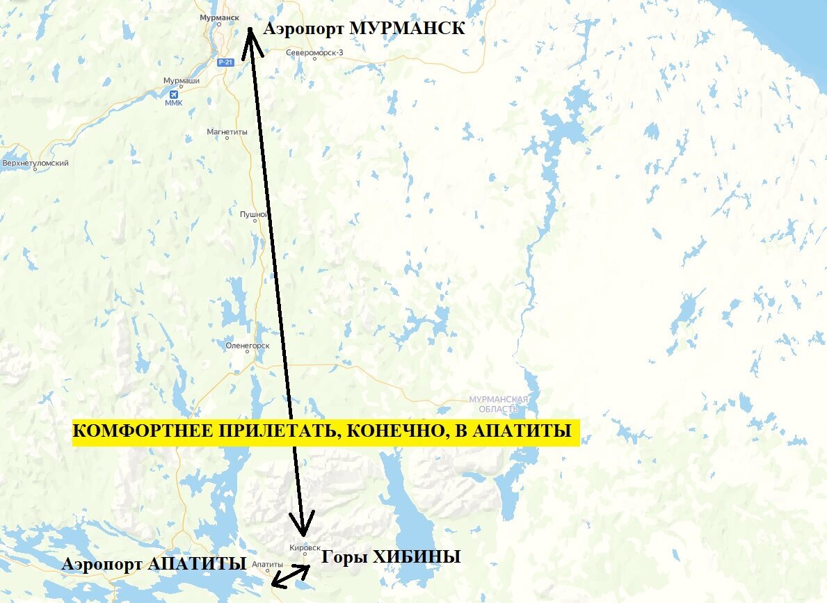 Хибины горнолыжный курорт где находится на карте