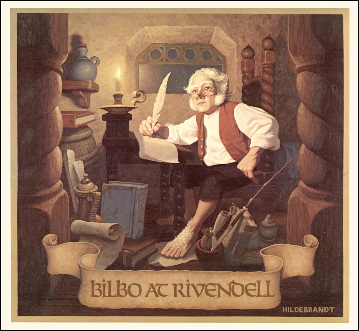 Bilbo at Rivendell - The Brothers Hildebrandt