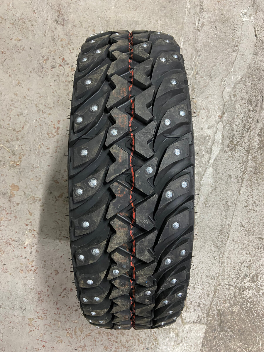 Шипованная шина BRIDGESTONE Dueler MT QZ674 - 215 75 R15 - 147 шипов Теком 11-15-2Т