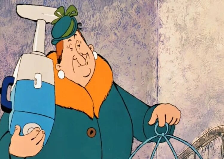 Фрекен Бок в мультфильме "Малыш и Карлсон"