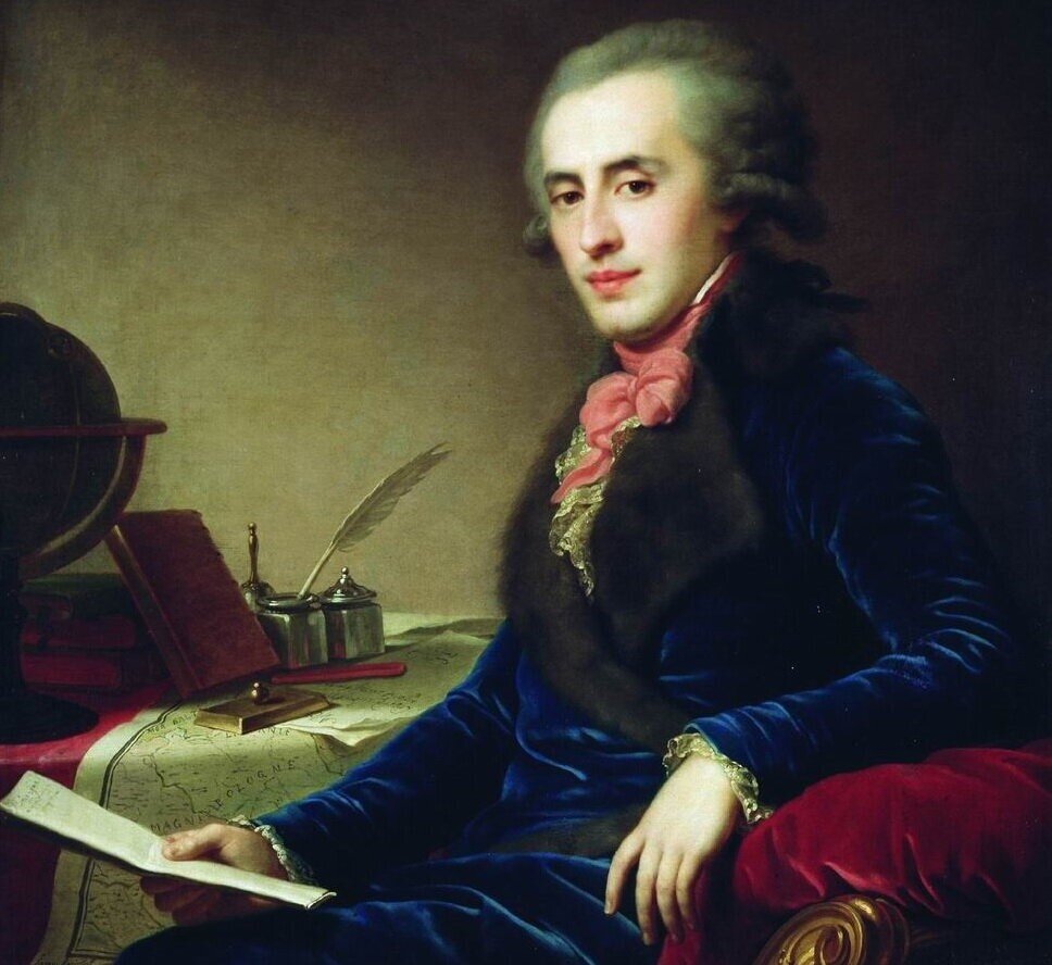 Портрет князя Платона Зубова, худ. Лампи