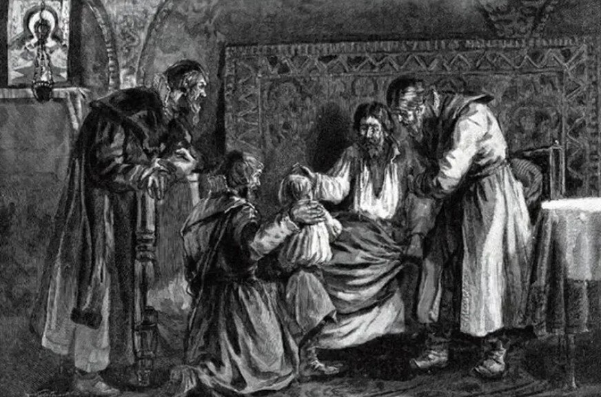 Перед смертью Василий III благословил сына Ивана и велел боярам беречь его. Бояре своего обещания не сдержали...