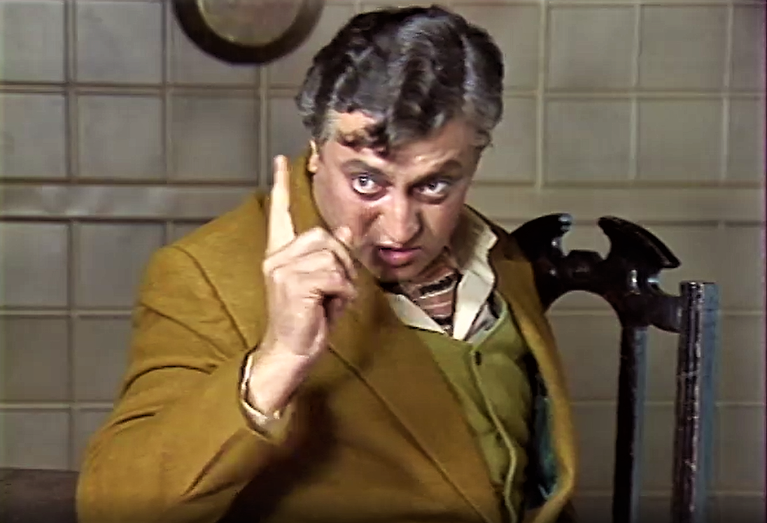 Кадр из телеспектакля "Ложь на длинных ногах" (1983)