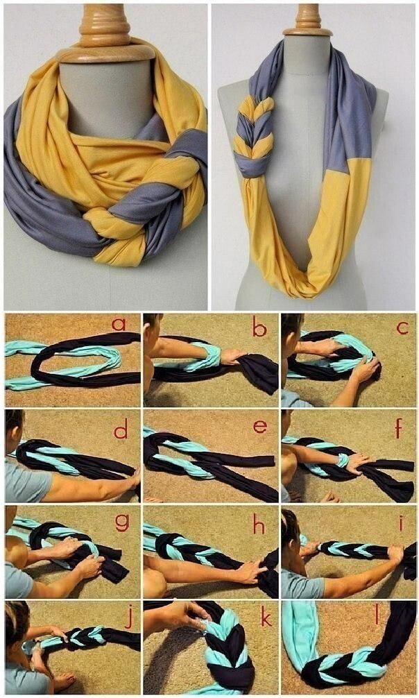 Три способа сделать круглый шарф своими руками | HiveMind