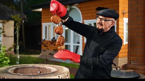 Разве можно свинину в тандыр?! А если в перчатках? Маринад из запеченных овощей для любого мяса!