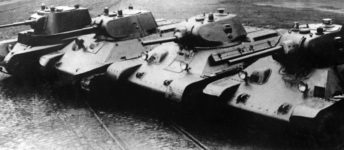 Модельный ряд эволюции Т-34