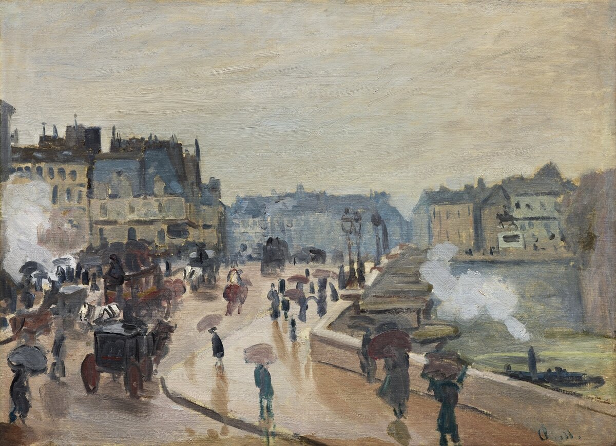 Claude Monet's The Pont Neuf (1871) famous painting. Original from the Dallas Museum of Art. Digitally enhanced by rawpixel. Источник: rawpixel.com