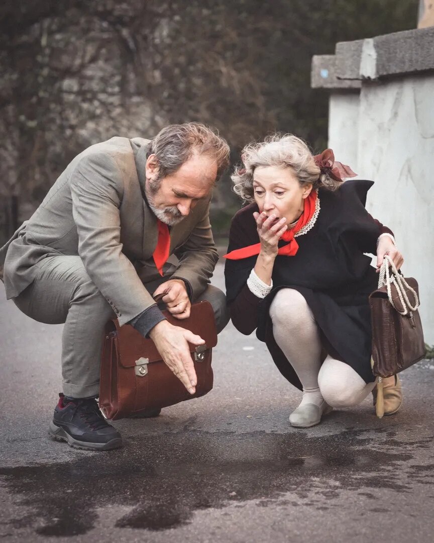 Косплей на персонажей фильма «Сказка о потерянном времени». Косплееры: Марина Бадьянова и Виктор Плетенской. Герои: Маруся Зубова и Петя Морозов.   📷