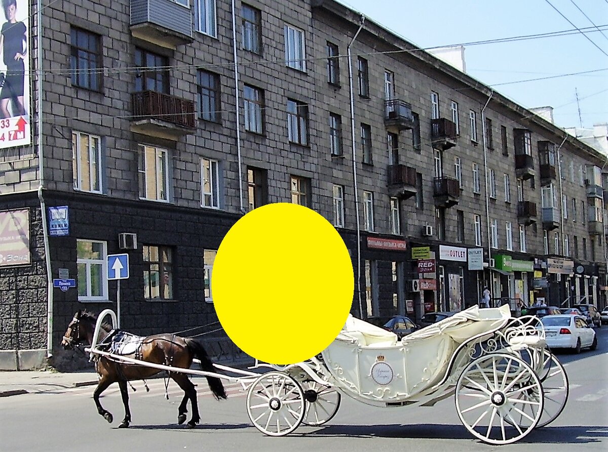 На белой карете