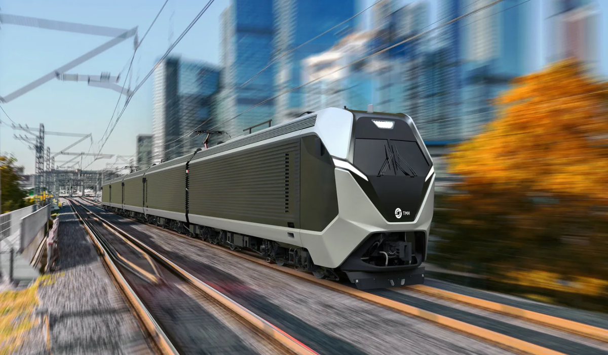 Концепт дизайна перспективных магистральных локомотивов ТМХ. Источник: Italdesign