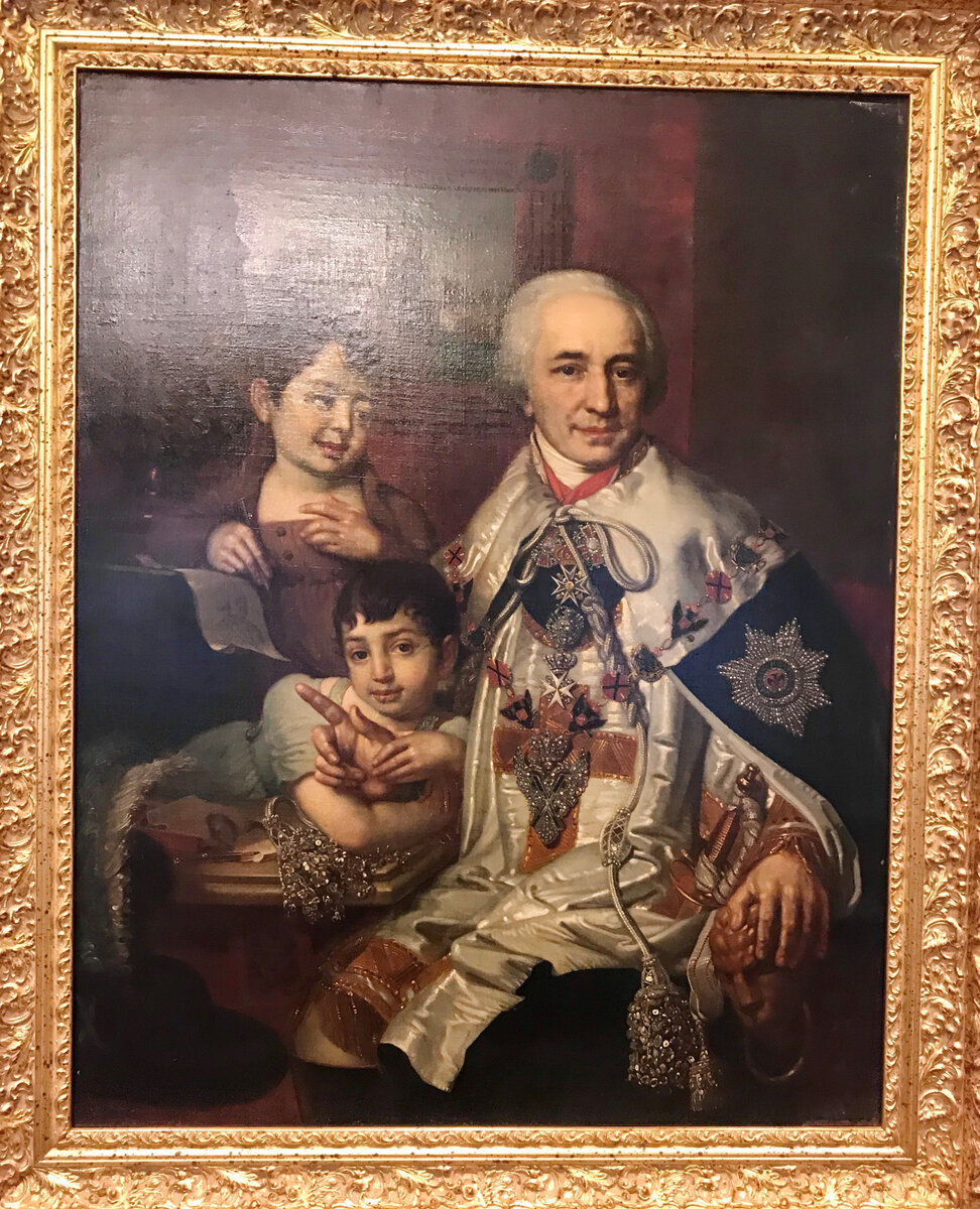 В.Боровиковский. Портрет графа Кушелева Г.Г. с детьми