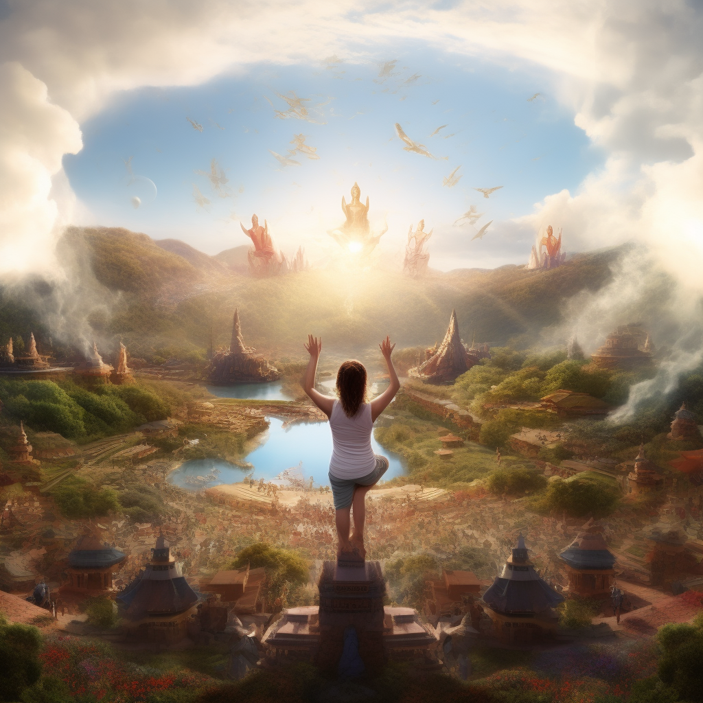 Йога в представлении Midjourney