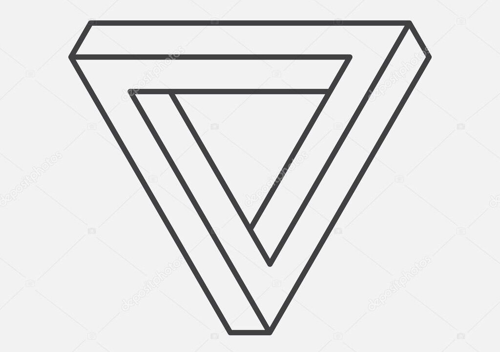 Невозможный треугольник Пенроуза. 