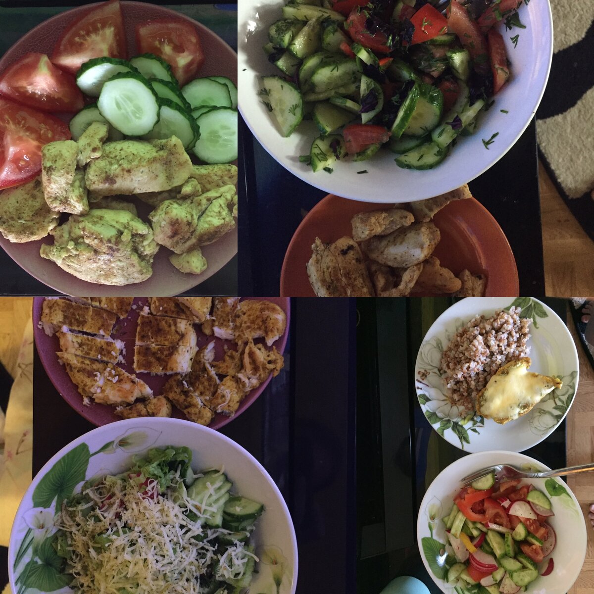 Варианты  ужина