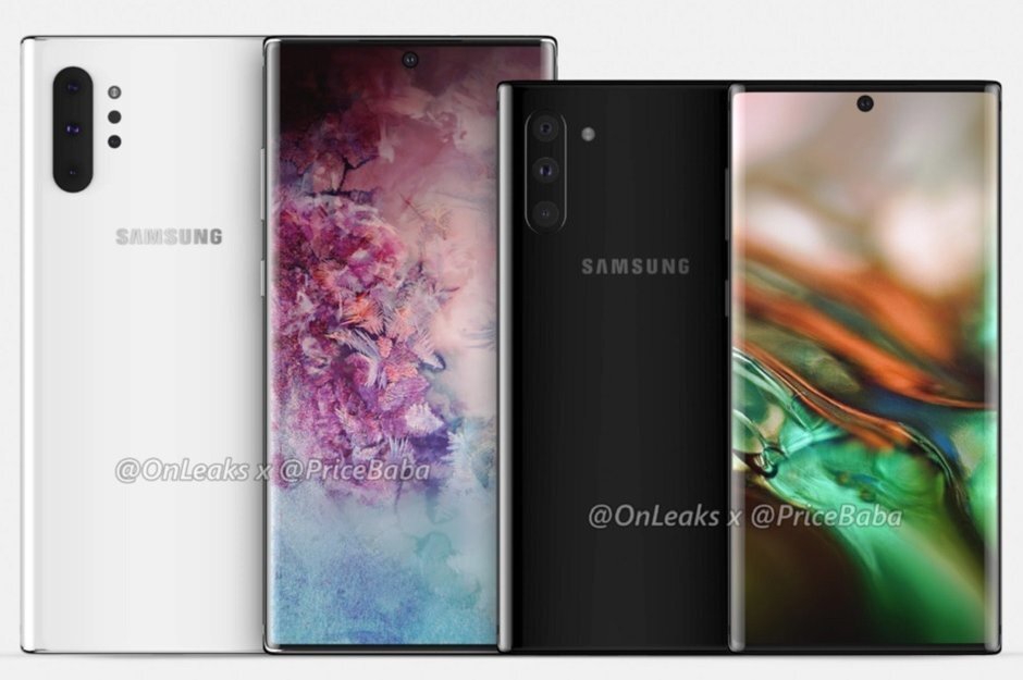 Samsung Galaxy Note 10+ (SM-N975 для модели 4G LTE, SM-N976 для варианта 5G) будет иметь увеличенный 6,7-дюймовый изогнутый AMOLED-дисплей. Помимо тех же трех датчиков камеры, которые используются в стандартной версии Galaxy Note 10 на задней панели, Galaxy Note 10+ будет оснащен датчиком времени полета (ToF). Это используется для более точного измерения глубины, чтобы улучшить эффект боке на портретах. Аккумулятор этой модели будет иметь большую емкость 4500 мАч, а быстрое зарядное устройство мощностью 25 Вт будет поставляться с устройством из коробки.
Galaxy Note 10+ 5G дважды появлялся в тестах производительности. Одна модель (SM-N976V) была версией телефона Verizon и включала 12 ГБ памяти и мобильную платформу Snapdragon 855. Международная версия (SM-N976B) телефона поставляется с 8 ГБ памяти и Exynos 9825 под капотом.
