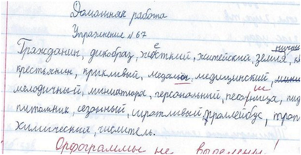 Интересно, какую оценку учительница поставила за это домашнее задание?