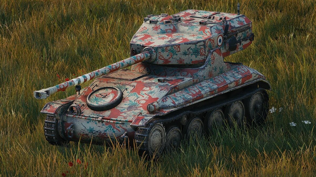 AMX 12 t в новогоднем камуфляже