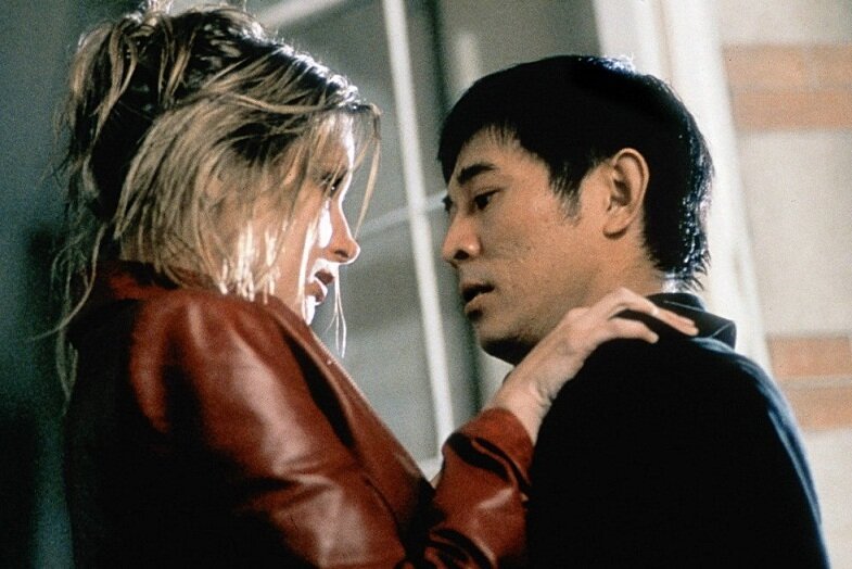 Джет Ли и Бриджит Фонда в фильме "Поцелуй дракона" 2001 год