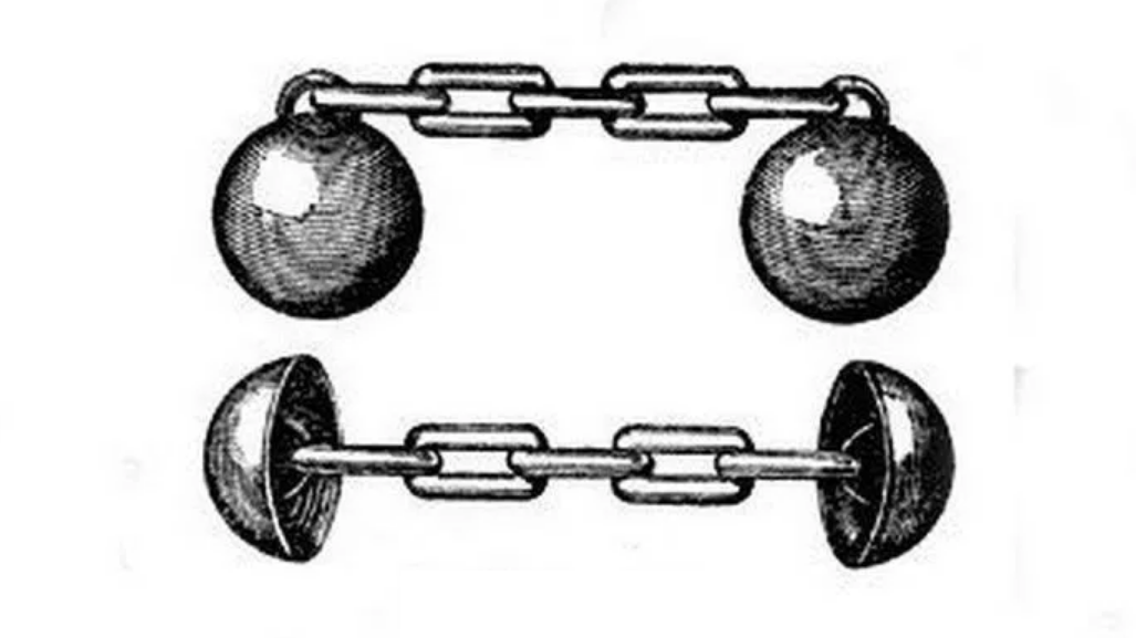 Книппель ядро. Кандалы с шаром. Книппель ядро. Цепные ядра (цепной книппель). Ядро на цепи.