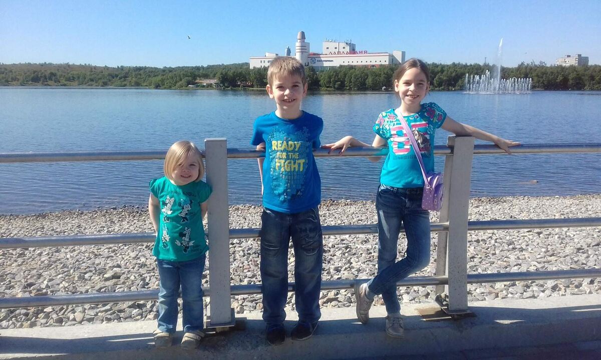 В Мурманске, в гостях у бабушки.