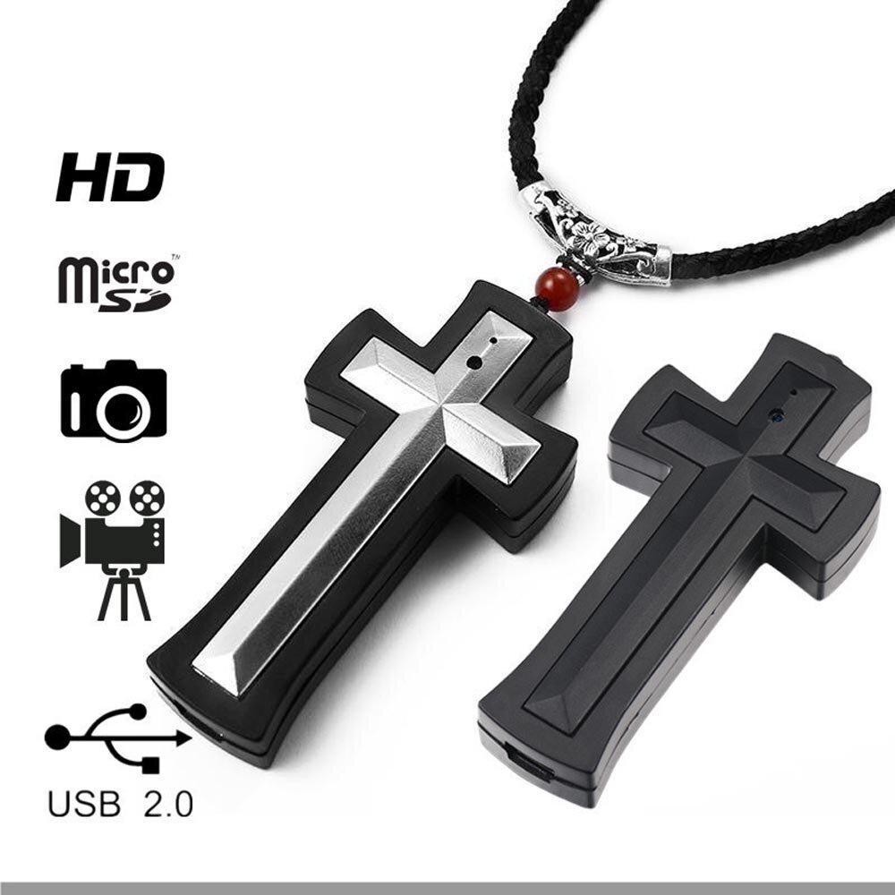Скрытая камера в нательном крестике