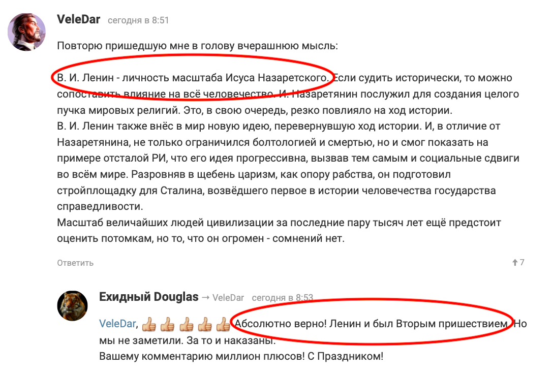 скриншот комментария 