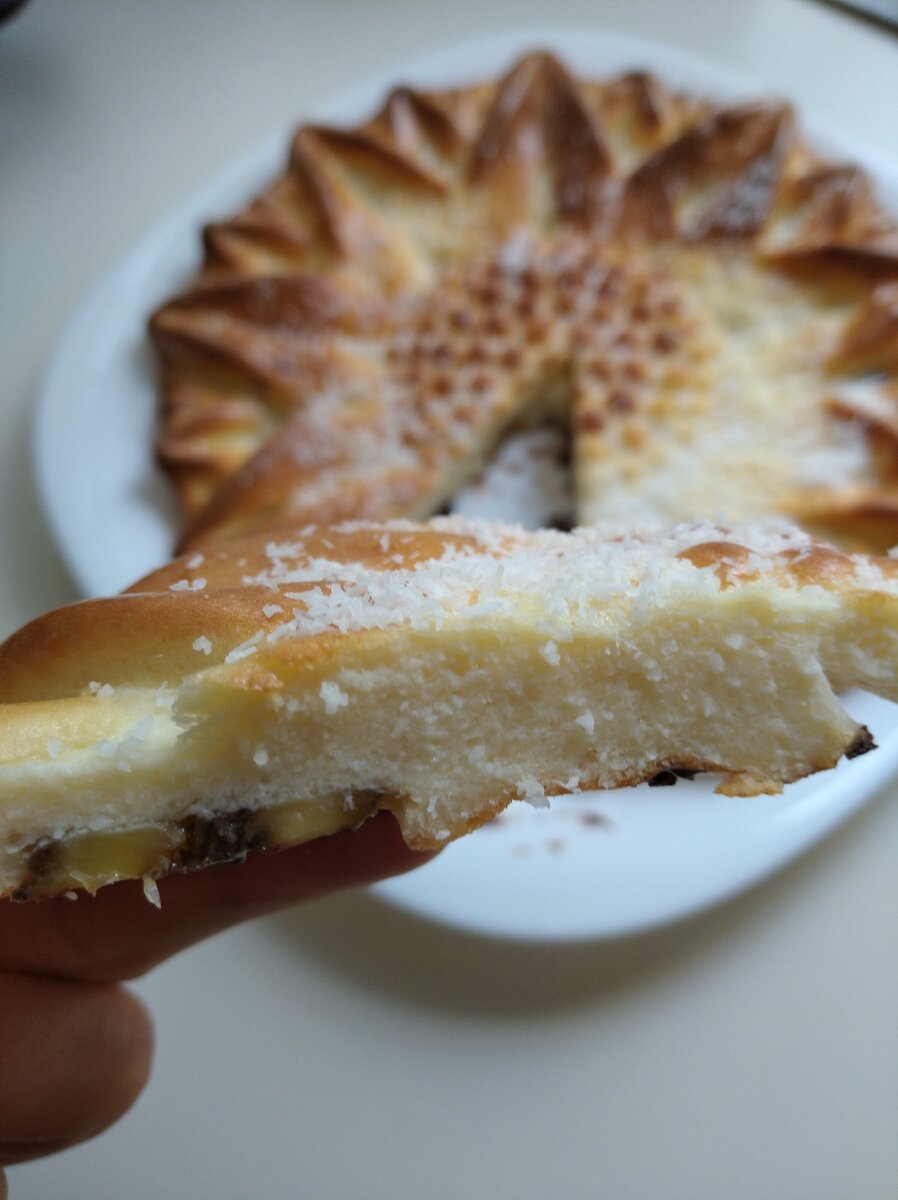 Бананово-кокосовый пп-пирог